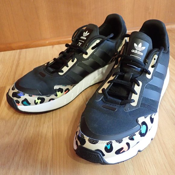 adidas Shoes - Adidas ZX 1K Boost "Leopard Print" Women's Shoes Core Black-Pale Nude H00669